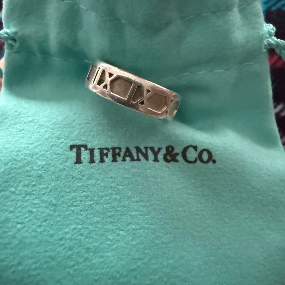 Tiffany & Co. Geometric Silver Band